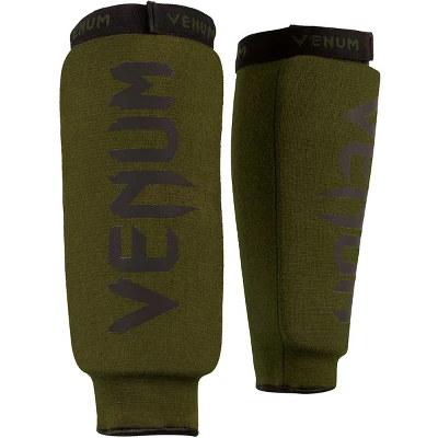 Venum Kontact Protective MMA Shin Guards Without Foot - Khaki/Black - Image 3