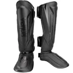 Venum Elite Evo Protective Shin Instep Guards - Black/Black