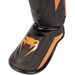 Venum Elite Evo Protective Shin Instep Guards - Black/Bronze