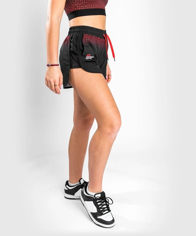 UFC Venum Performance Institute Trainingsshort Dames Zwart Rood - Image 5