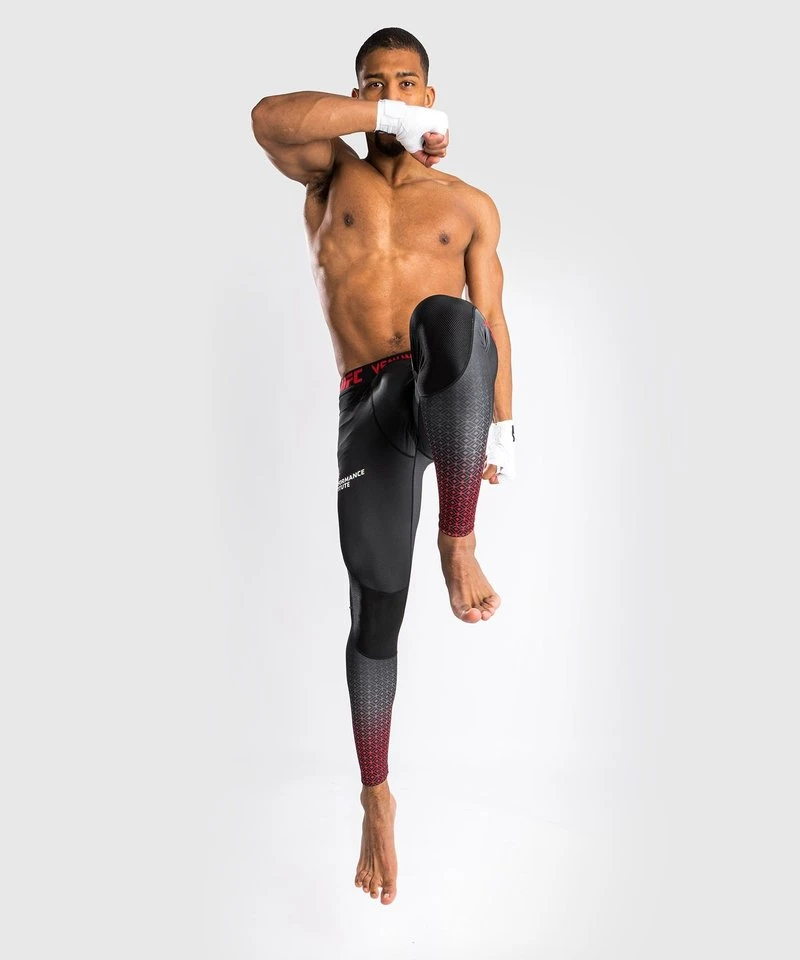 UFC X VENUM Performance Institute Sportlegging Spats Zwart Rood - Image 3