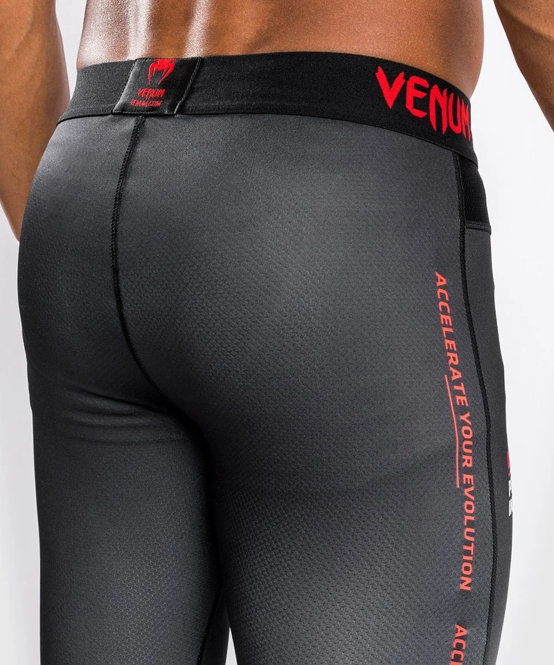 UFC X VENUM Performance Institute Sportlegging Spats Zwart Rood - Image 4