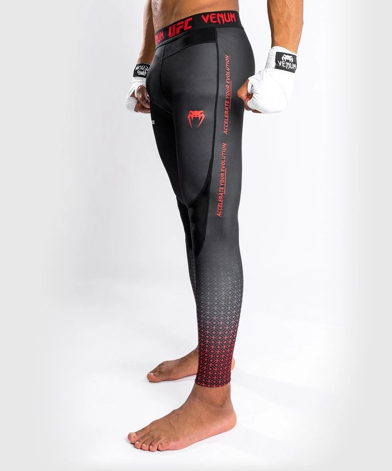 UFC X VENUM Performance Institute Sportlegging Spats Zwart Rood - Image 7