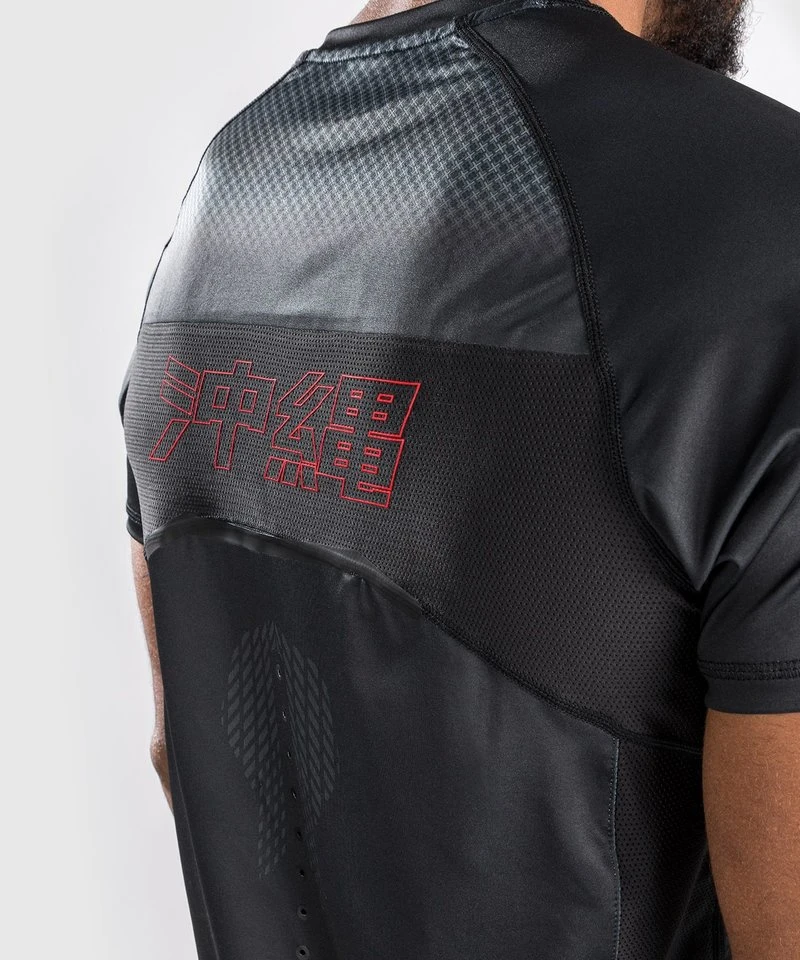 Venum OKINAWA 3.0 Dry Tech T-shirt Zwart Rood - Image 6