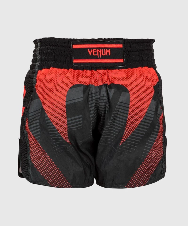 RWS X Venum Muay Thai Kickboxing Short Zwart Rood - Image 3