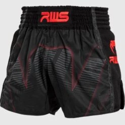 RWS X Venum Muay Thai Kickboxing Short Zwart Rood