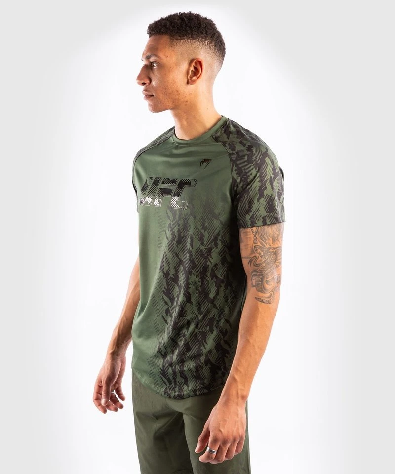 UFC Venum Authentic Fight Week Performance S/S T-shirt Kaki - Image 3