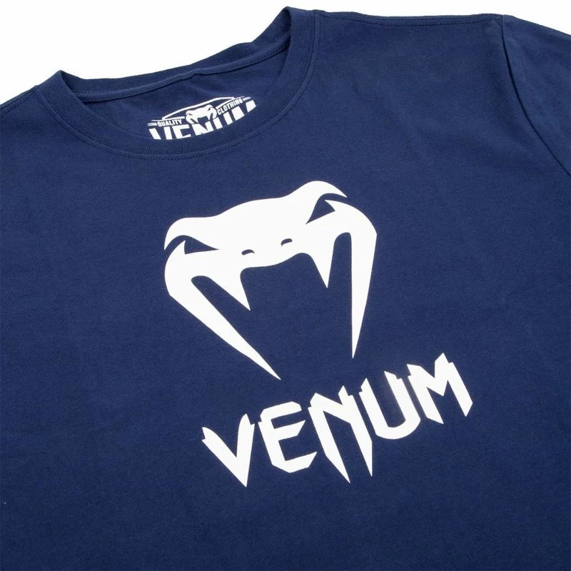 Venum Classic T Shirt Navy Blue Venum Vechtsport Kleding - Image 3