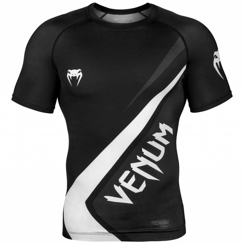 Venum Contender 4.0 Rash Guard S/S Zwart Grijs Wit - Image 3