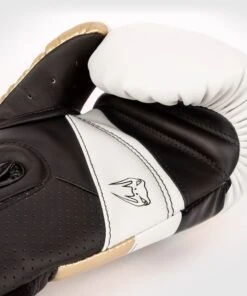 Venum Elite Evo Kickboks Bokshandschoenen Wit Goud