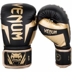Venum Elite (Kick)Bokshandschoenen Zwart Goud