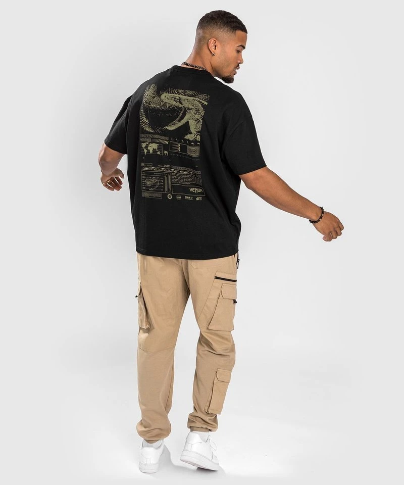 Venum Fangs T-shirt Oversized Pasvorm Zwart