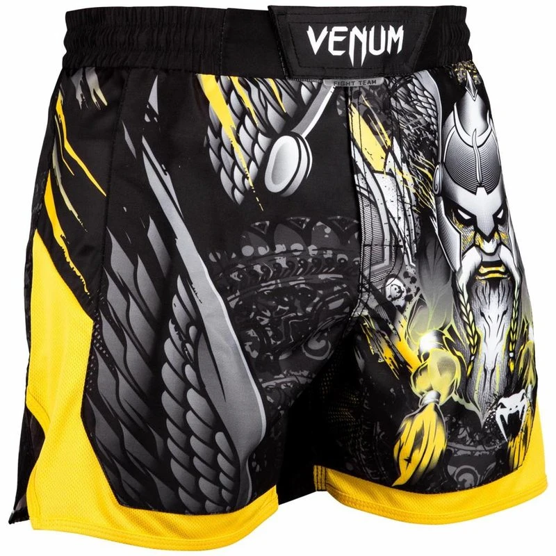 Venum Fight Shorts Viking 2.0 Zwart Geel - Image 3