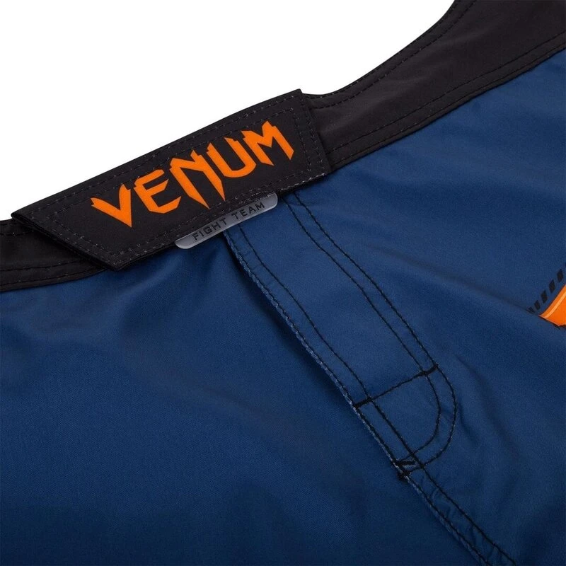 Venum Fightshorts Train Hard Hit Heavy Blauw Oranje - Image 8