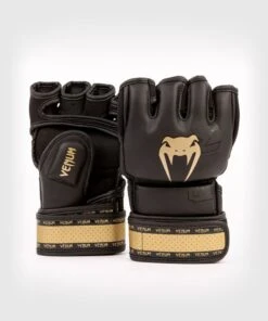 Venum Impact 2.0 MMA Handschoenen Skintex Zwart Goud