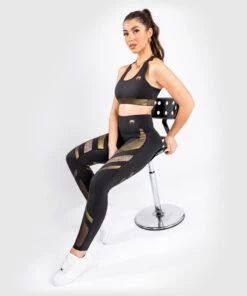 Venum Lightning Legging 7/8 Dames Zwart Goud
