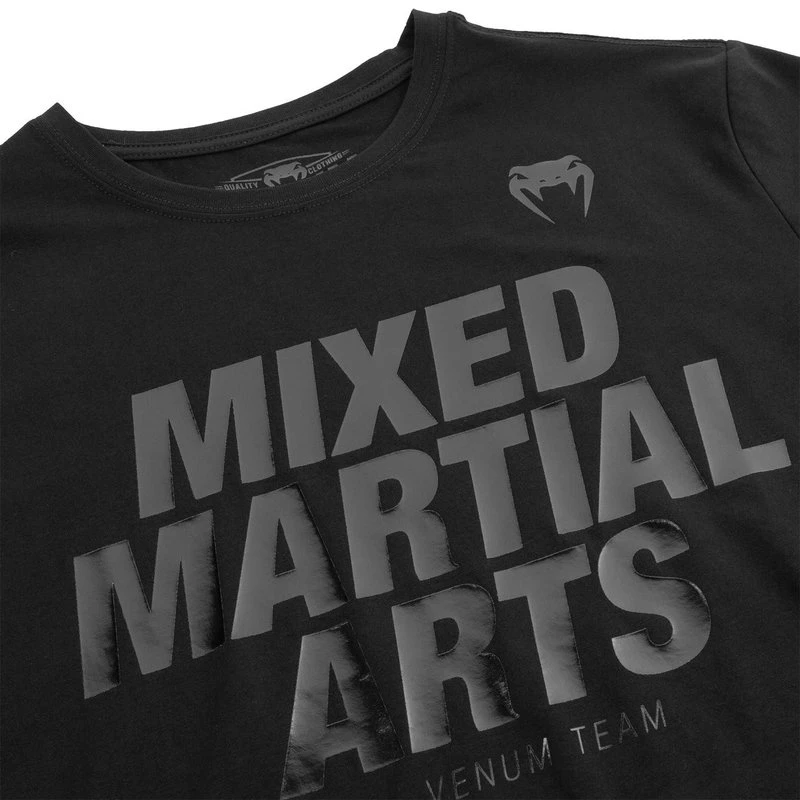 Venum Mixed Martial Arts MMA VT T Shirt Zwart Zwart