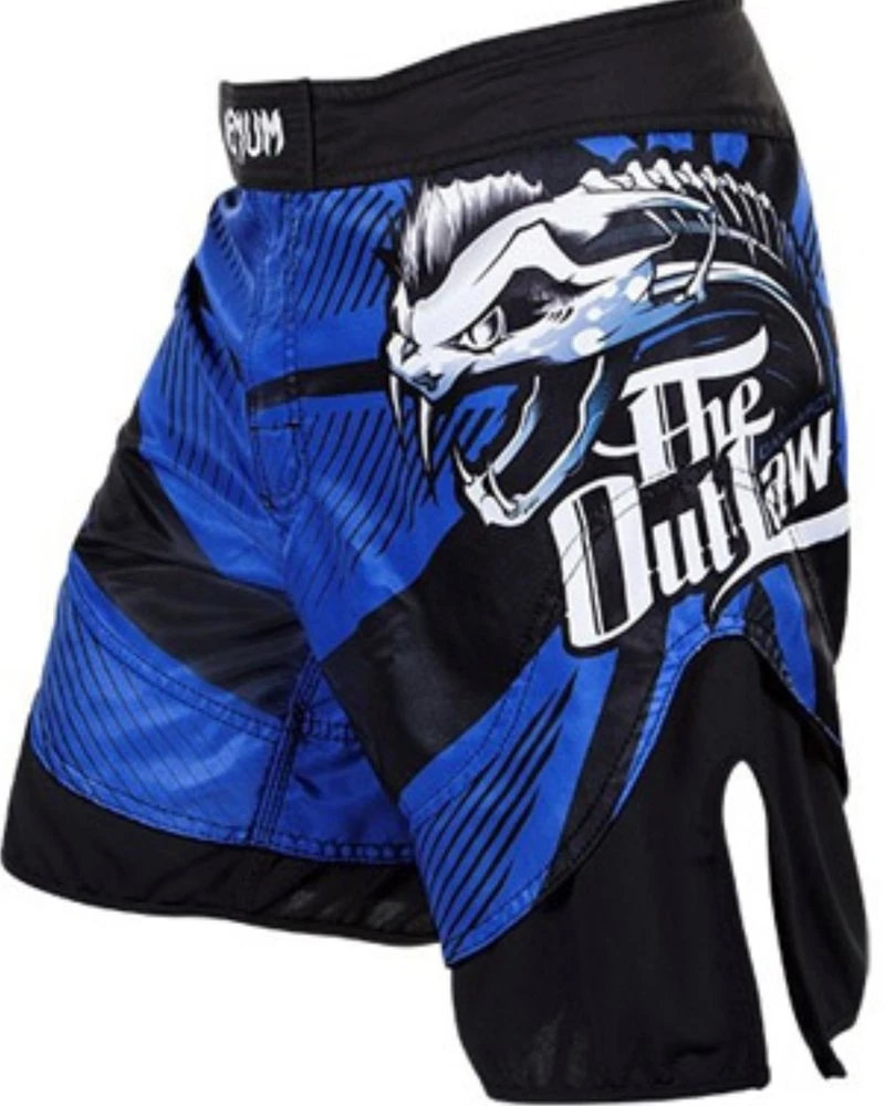 Venum MMA Fightshorts Dan Hardy Outlaw Blauw Zwart - Image 2