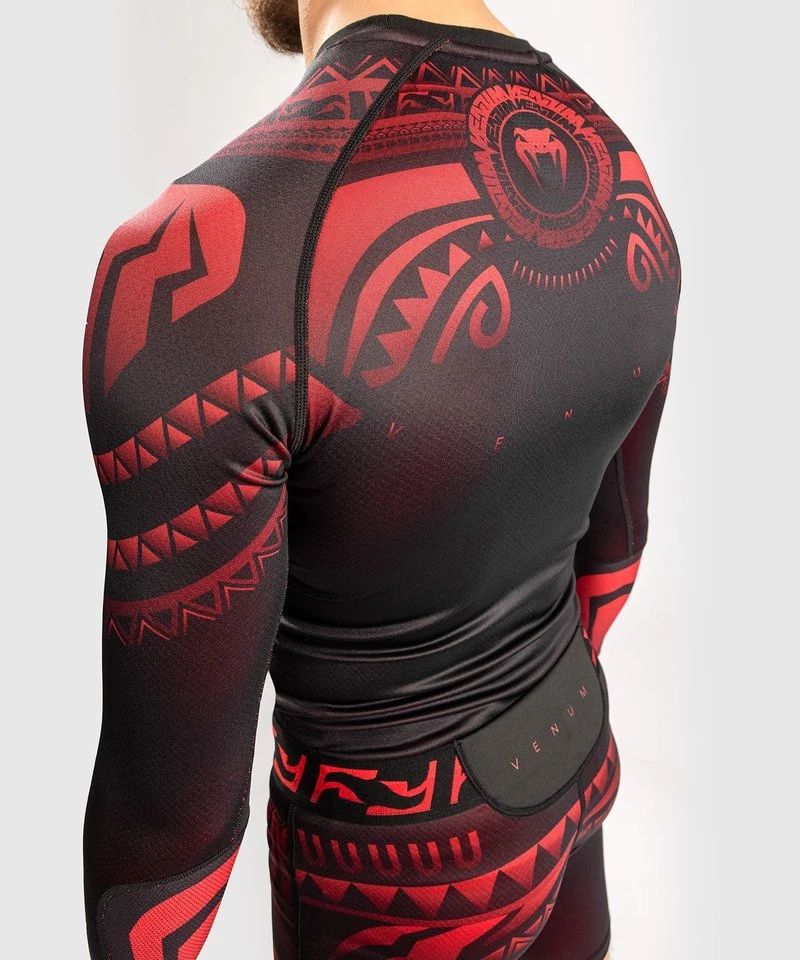 Venum Nakahi Rash Guard Lange Mouwen Zwart Rood - Image 2