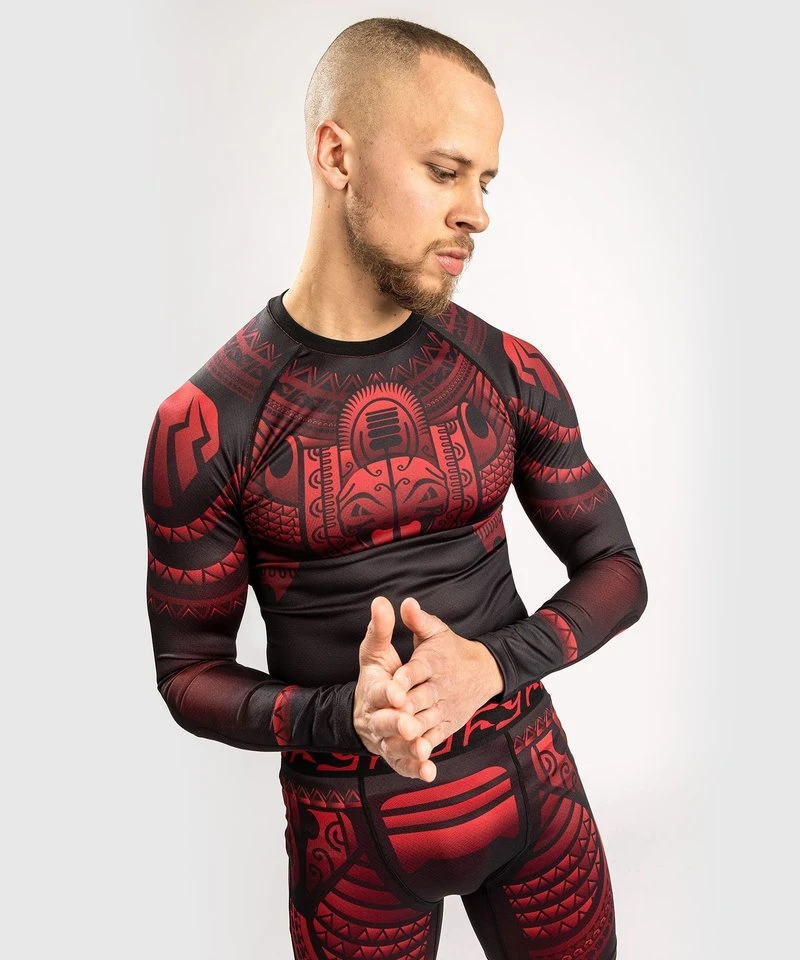 Venum Nakahi Rash Guard Lange Mouwen Zwart Rood - Image 3