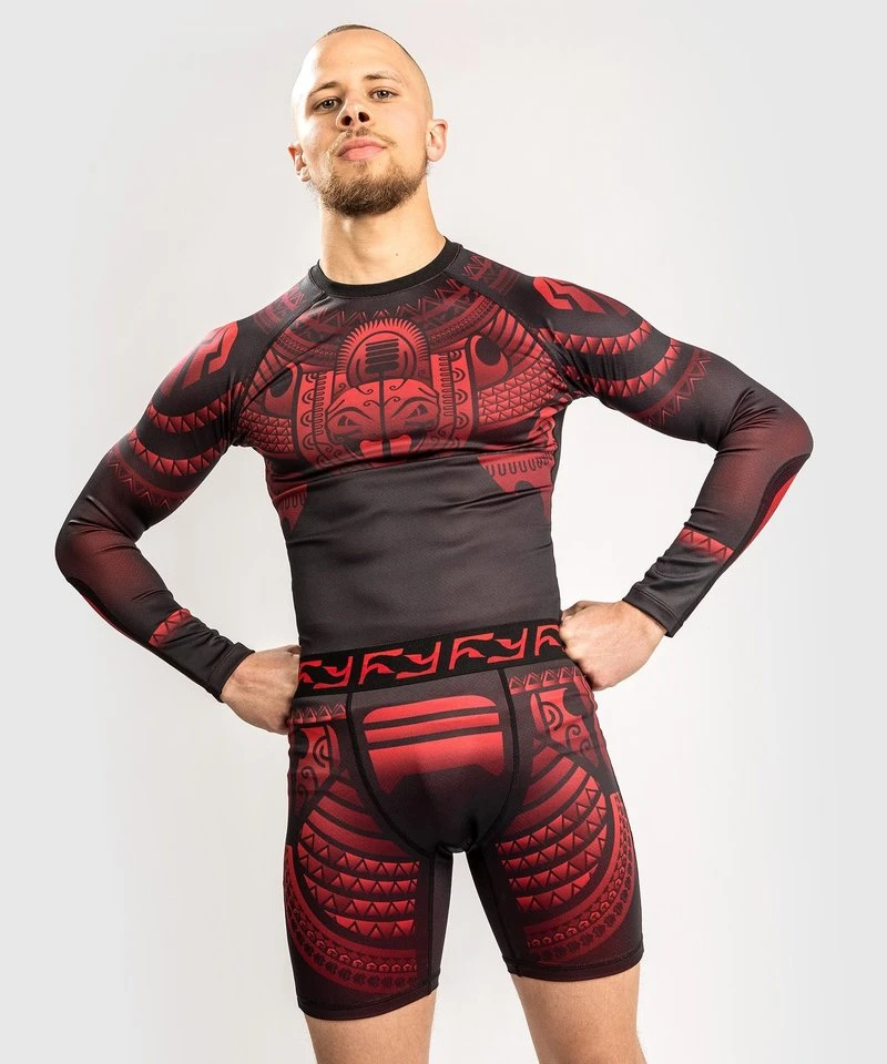 Venum Nakahi Rash Guard Lange Mouwen Zwart Rood - Image 6