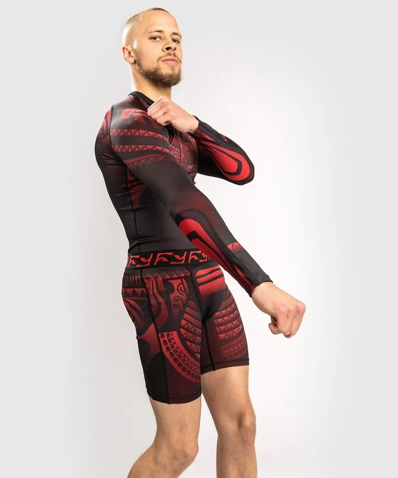 Venum Nakahi Rash Guard Lange Mouwen Zwart Rood - Image 7