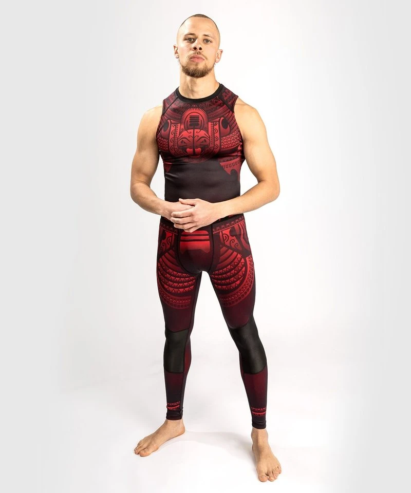 Venum Nakahi Sports Legging Spats Zwart Rood - Image 5