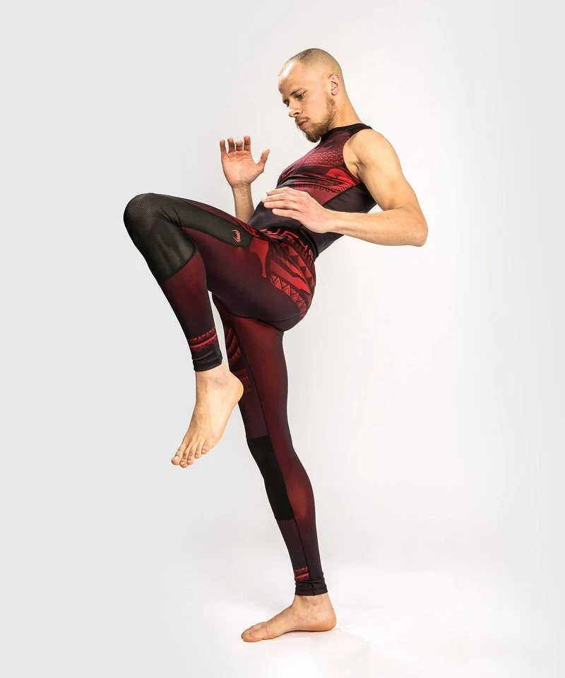 Venum Nakahi Sports Legging Spats Zwart Rood - Image 6