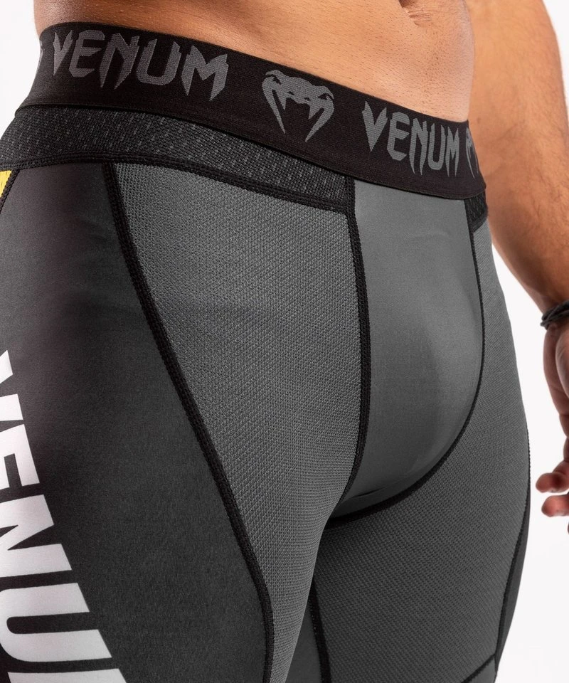Venum ONE FC Impact Compression Tights Legging Grijs Geel