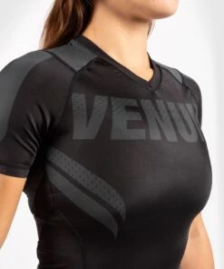 Venum ONE FC IMPACT Rashguard S/S Dames Zwart Zwart