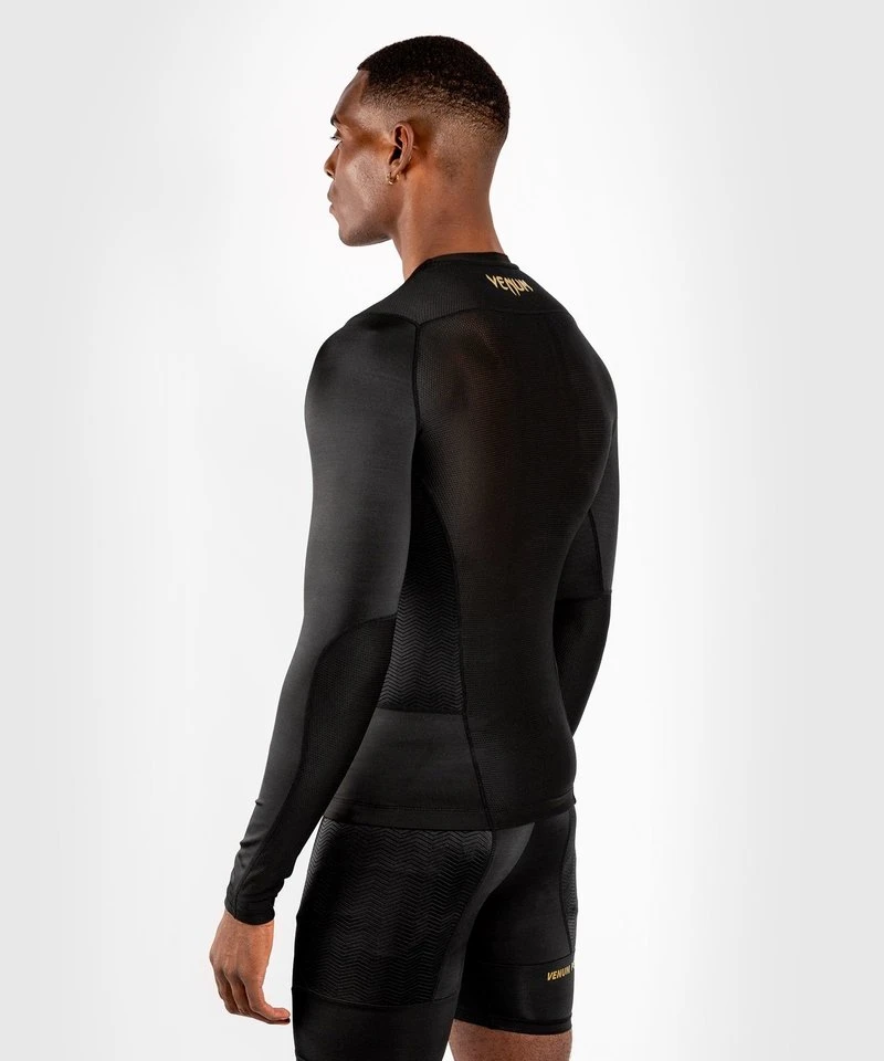 Venum Rashguard G-Fit Compression Shirt L/S Zwart Goud - Image 5