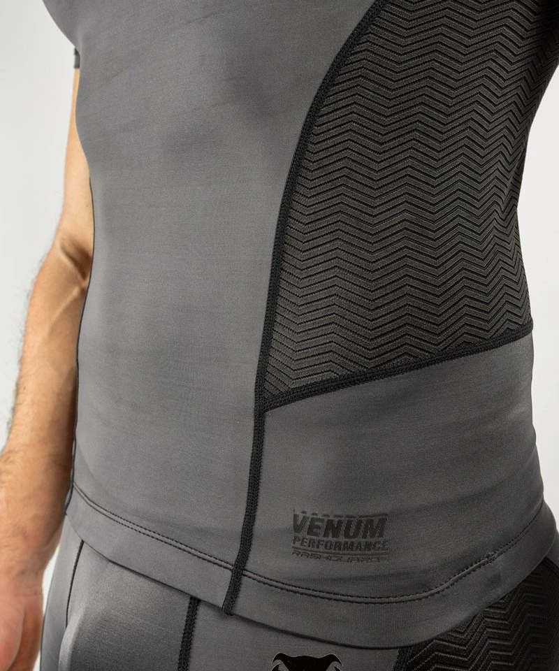 Venum Rashguard G-Fit S/S Compressie Shirt Grijs Zwart - Image 7