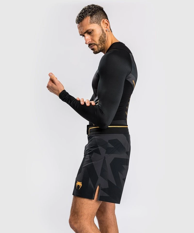 Venum Razor Rash Guard Lange Mouwen Zwart Goud - Image 7