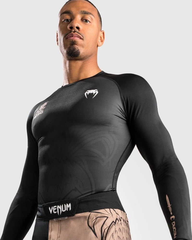 Venum Reorg Rash Guard Lange Mouwen Zwart - Image 6