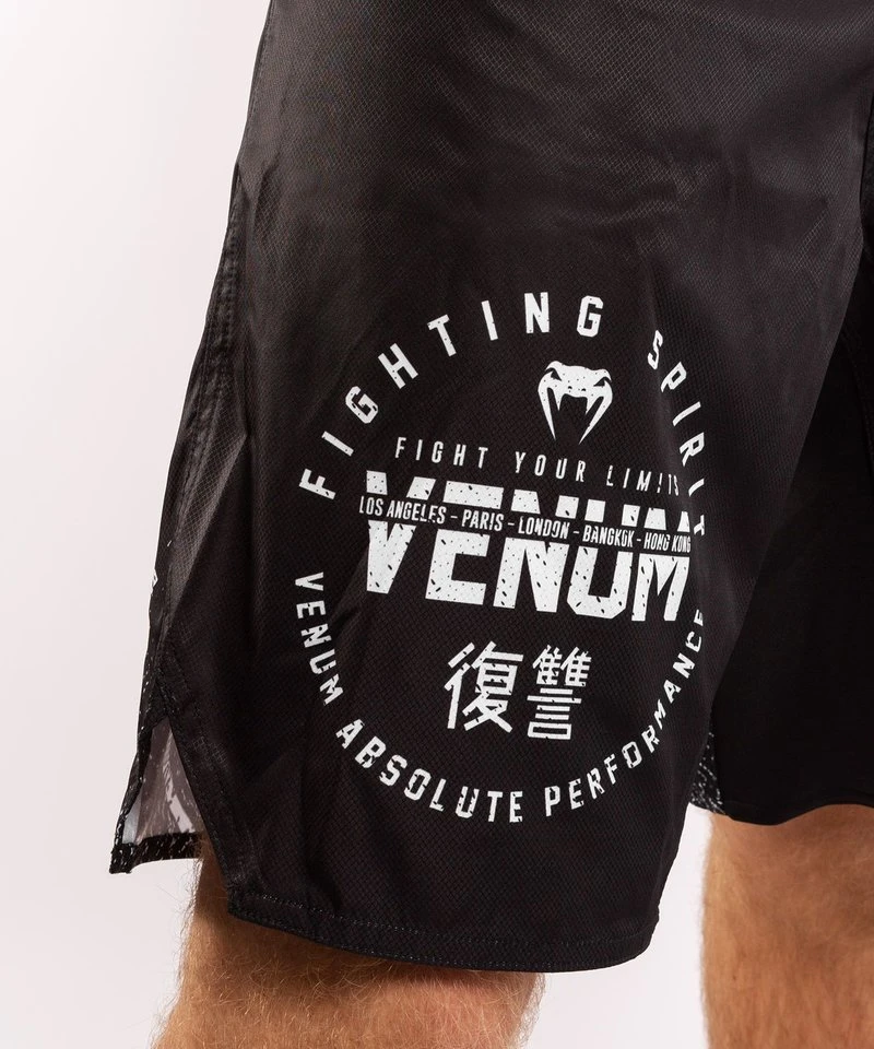 Venum SIGNATURE MMA Fightshorts Zwart Wit - Image 8