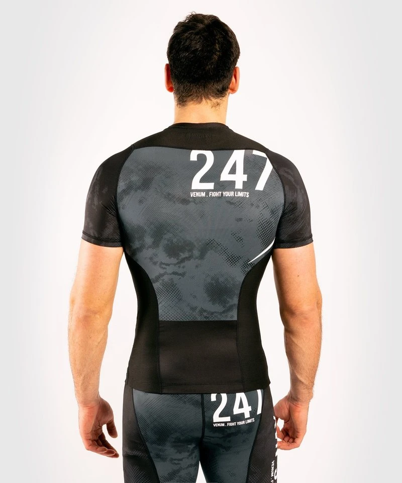 Venum SKY247 Rash Guard Korte Mouw Zwart Grijs - Image 3