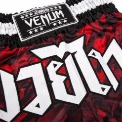 Venum Tecmo Thai Kickboks Broekjes Rood Venum Kleding
