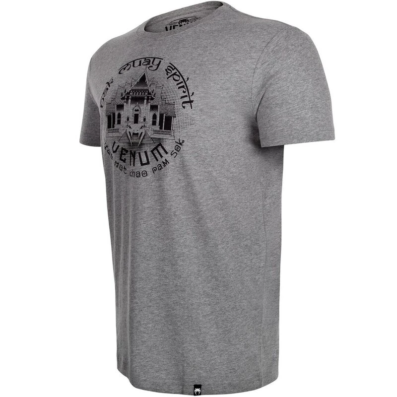 Venum Thai Temple Katoenen T-shirt Grijs - Image 3