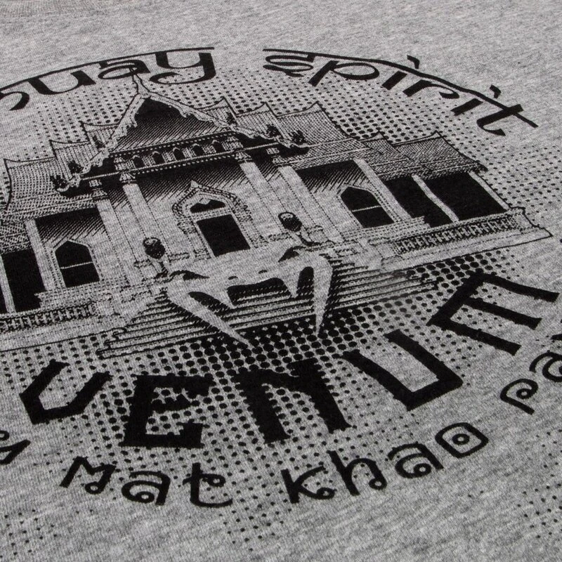 Venum Thai Temple Katoenen T-shirt Grijs - Image 5