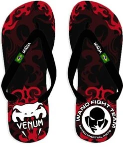 Venum Wand Inferno Sandalen Slippers Zwart Rood