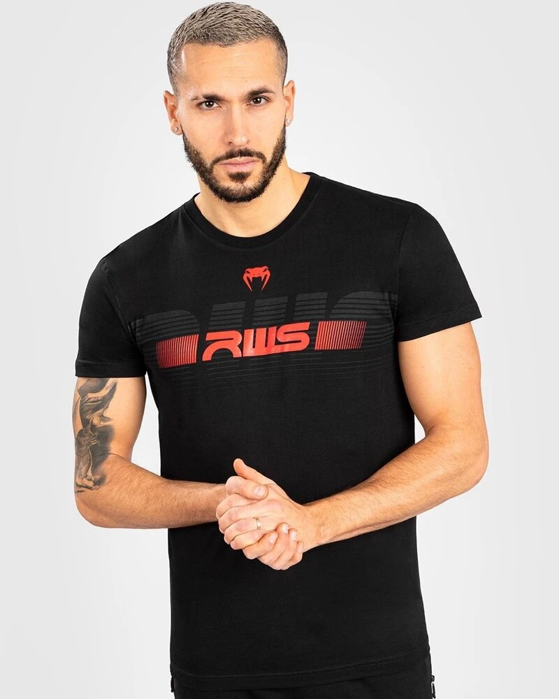Venum X RWS Katoenen T-shirt Zwart Rood - Image 4
