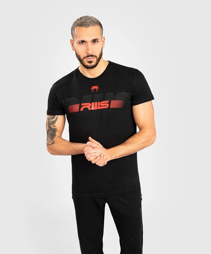 Venum X RWS Katoenen T-shirt Zwart Rood - Image 5