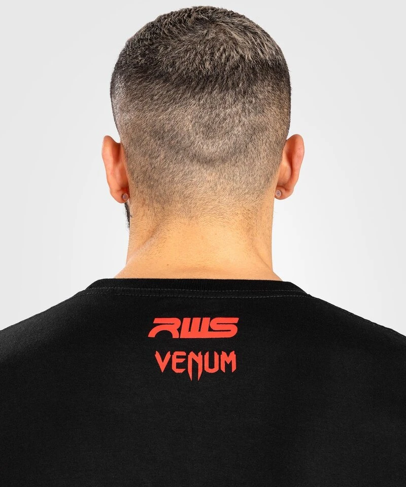 Venum X RWS Katoenen T-shirt Zwart Rood - Image 6