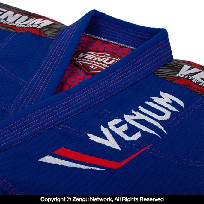 Venum Elite Jiu Jitsu Gi (Blue/Red) - Image 5
